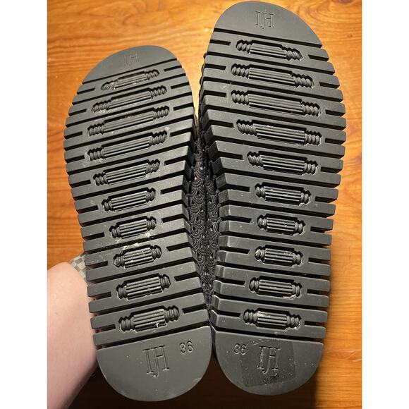 Isle Jacobsen Tulip Shoes Leather Slip On Black Womens Size 36 (5.5-6) - Picture 8 of 8